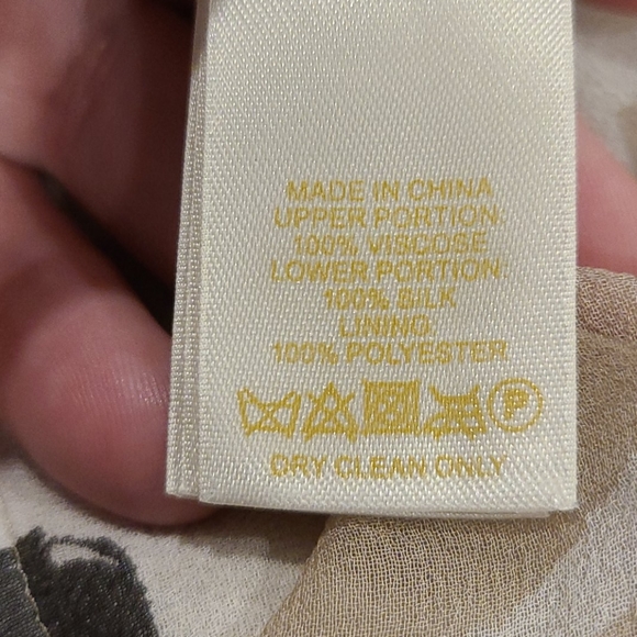 Kate Spade sleeveless floral top w/ silk under layer - Picture 8 of 8